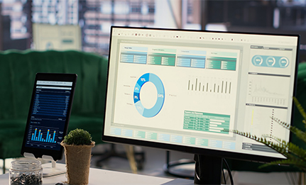 ERP software dashboard business management system