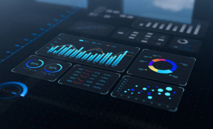 Data analytics dashboard visualization for business insights