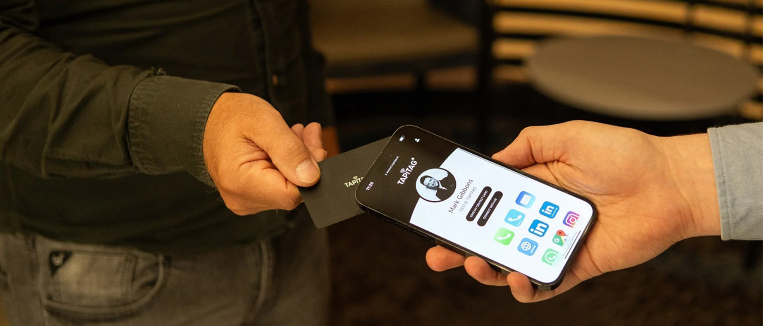 Digital NFC Business Card Tap Sharing