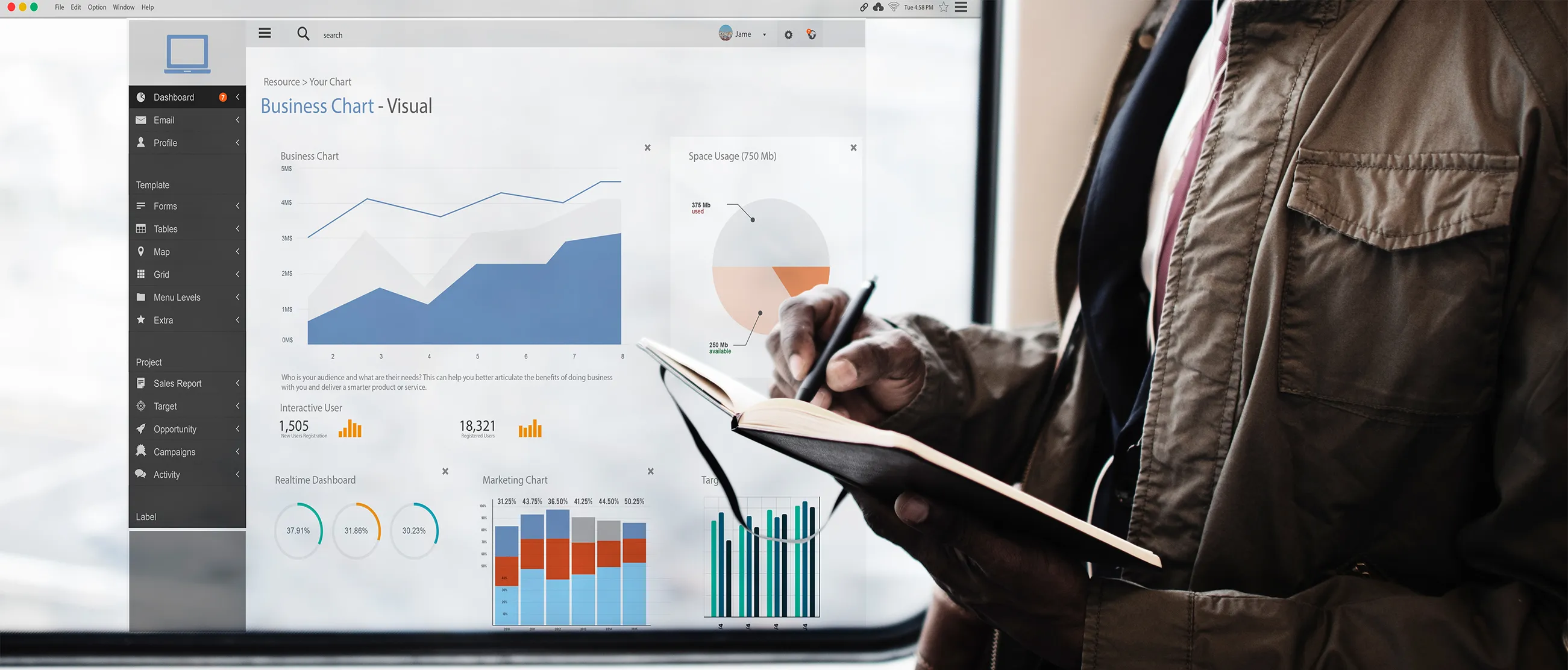 Business Data Analytics Dashboard