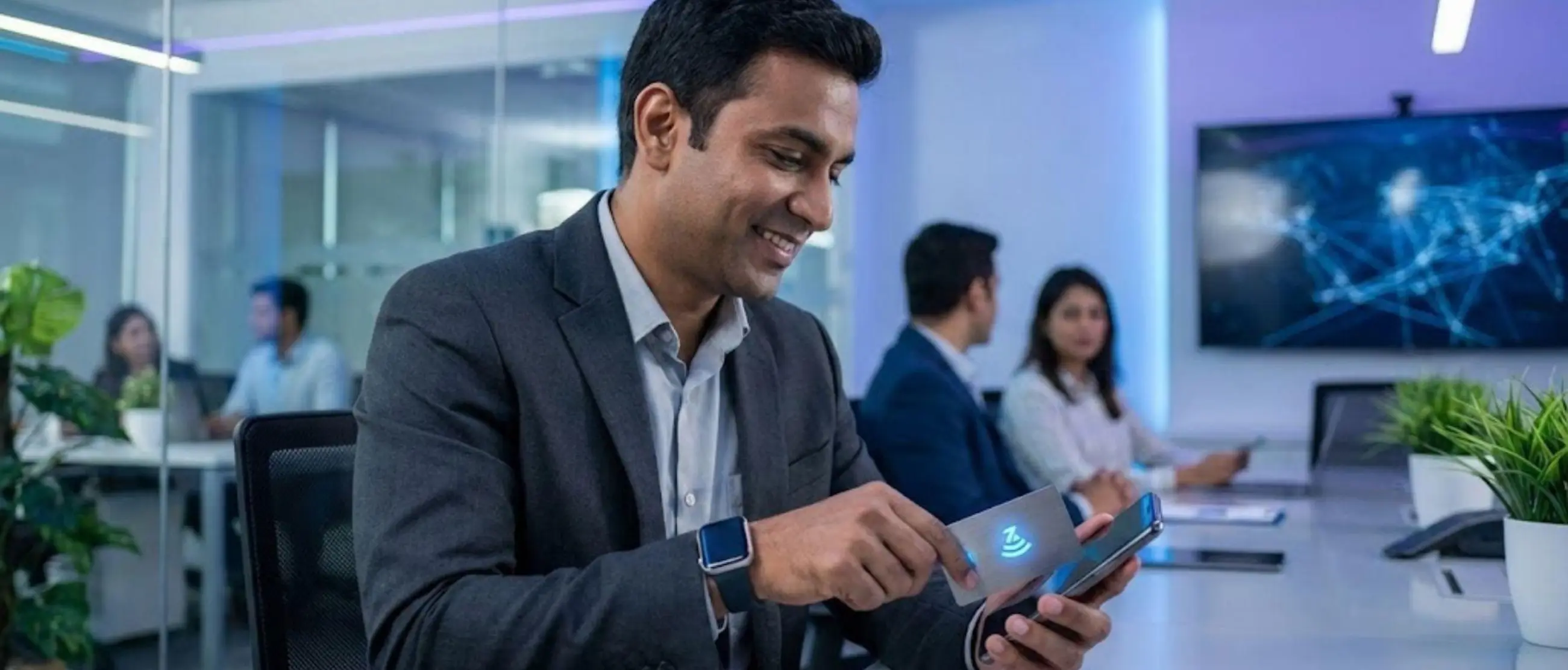 Professional Using NFC Business Card