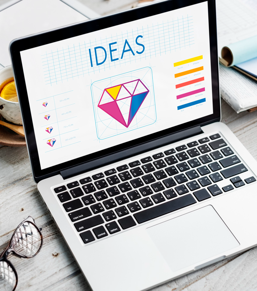 creative logo design and brand visuals