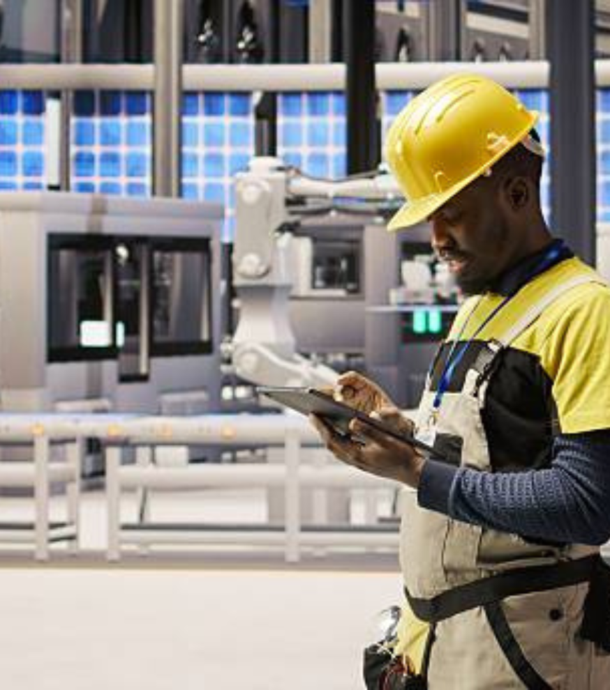 Industrial IoT sensors monitoring machinery